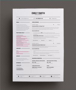 Download Simple Resume 8 for free, by clicking download button